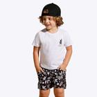 Conjunto Camiseta Manga Curta e Shorts Microfibra Aloha Infantil Menino Banana Danger 52201