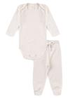 Conjunto Canelado Light Longo - Off-white - Ame Kids