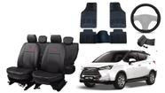 Conjunto capa couro Jac T50 2020 a 2024 + proteção brisa