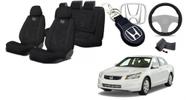 Conjunto Capa Customizada Tecido Honda Accord 00-12 + Volante + Chaveiro