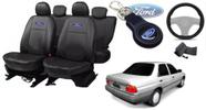 Conjunto Capas Couro Ford Verona 1993-1996 + Volante e Chaveiro - Estilo Moderno