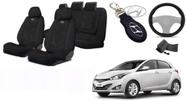Conjunto Capas Luxo Personalizado HB20 12-16 +(Capa Volante) + Chaveiro