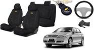 Conjunto Capas Tecido Elegância Astra 1998-2011 + Volante + Chaveiro GM