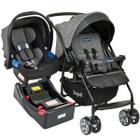 Conjunto Carrinho de Bebê Travel System Reversível Rio K De 0 a 15kg com Bebê Conforto Touring 0 a 13kg + Base Burigotto