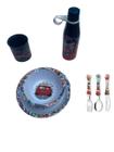 Conjunto Carros, Pratos, Caneca, Garrafa, Talheres - Nt