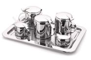 Conjunto chá e café tavola 7 pçs forma inox 807920-7