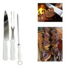 Conjunto Churrasco Garfo Chaira Faca Carnes Churrasqueiro