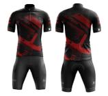 Conjunto Ciclismo Camisa e Bermuda C/ Proteção UV