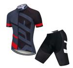 Conjunto ciclismo specialized camisa + bretelle com gel 20d