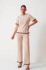 Conjunto Clareslan Calça e Blusa com Listra
