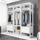 Conjunto Closet Modulado com 3 Cabideiros 1 Porta 2 Gavetas Titan Espresso Móveis