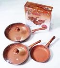 Conjunto Cobre 5 Pçs Panela De Ceramica Cozinha Frigideira - KIT3FRIGIDEIRAS