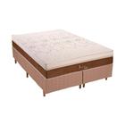 Conjunto Colchão Polar Gold Jasmim+Cama Bege King 1,93x2,03