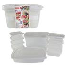 Conjunto com 10 Potes Recipientes de Plástico - Fullcommerce