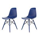 Conjunto com 2 Cadeiras para Sala de Jantar Eames Pp Dsw Inj