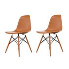 Conjunto com 2 Cadeiras para Sala de Jantar Eames Pp Dsw Inj