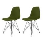 Conjunto com 2 Cadeiras para Sala de Jantar Eames Pp Eiffel