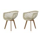 Conjunto com 2 Cadeiras Web Wood Fendi - Emporio Tiffany