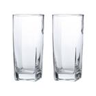 Conjunto Com 2 Copos Vidro Bali Quadrado 320ml Transparente