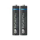 Conjunto Com 2 Pilhas Aaa Recarregáveis 650 Mah - Gp Recyko