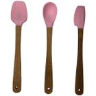 Conjunto com 3 Modelos de Espátulas pra Confeitaria e Uso Doméstico Silicone