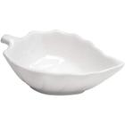 Conjunto Com 4 Bowls De Porcelana Folha Branco Leafes - Rojemac