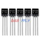 Conjunto com 50 Transistores Triodo TO-92 (BC107B, BC108B, BC109B, BC237B)