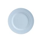 Conjunto com 6 Pratos de Sobremesa Soft Blue Acetinado Ø21cm - Alleanza Cerâmica