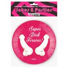 Conjunto com 6 Pratos Dick Forever Barchelorette - Lovetoy