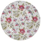 Conjunto com 6 pratos raso flores plus