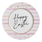 Conjunto Com 6 Pratos Raso Happy Easter Pascoa 29Cm