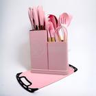 Conjunto Completo 19 Utensílios de Cozinha de Silicone e Cabo de Madeira - KITCHENWARE SET