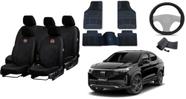 Conjunto Completo Automotivo Fastback 18-23 + Tapete + Capa de Volante