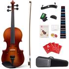 Conjunto completo de violino Vangoa tamanho 3/4 para crianças com estojo e acessórios