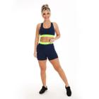 Conjunto Confort Elástico Neon Top com Bermuda