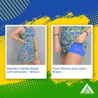 Conjunto cores do Brasil Vestido Trends Royal com Amarelo - ALP SPORT WEAR