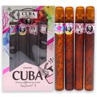 Conjunto Cuba Quad I p/ Mulher - 4 EDPs 1.481ml: Heartbreak, La Vida, Victory, VIP