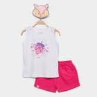 Conjunto Curto Infantil Kamylus Estampado Menina