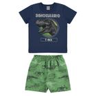 Conjunto Curto Infantil Menino Dinossauro T-Rex