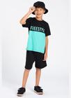 Conjunto Curto Menino Camiseta e Bermuda Freestyle Verde