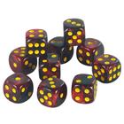 Conjunto de 10 Dados D6 de 12mm - Cores Mistas - Alta Qualidade para Jogos