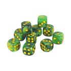 Conjunto de 10 Dados D6 de 12mm - Cores Mistas - Alta Qualidade para Jogos