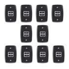 Conjunto de 10 Interruptores de 2 Teclas Simples com Placa 4x2