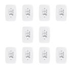 Conjunto de 10 Interruptores de 2 Teclas Simples e Tomada 2p+t 20a , com Placa 4x2