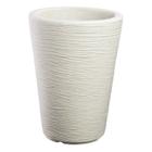 Conjunto de 10 Vasos Decorativo para Plantas Conico Capri 38 Branco - Afort