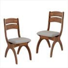 Conjunto de 2 Cadeiras com Assento Estofado Dalla Costa