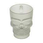 Conjunto De 2 Canecas Vidro Fosco Caveira Rock 510 Ml