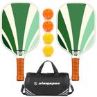 Conjunto de 2 Pás de Pickleball SLAMOPUS - Grafite e Fibra de Vidro