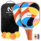 Conjunto de 2 superfícies de fibra de vidro Pickleball Paddles niupipo MX-74