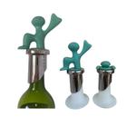 Conjunto de 2 Tampas Rolha Vinho Champagne Verde Bar Bebida Utensílios Bugatti